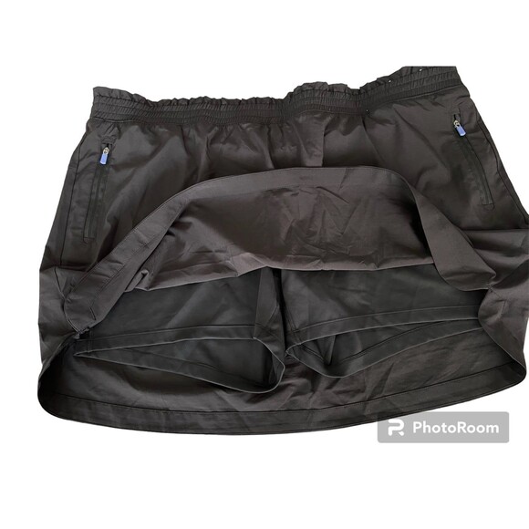 TEK GEAR Athletic Golf Skort Plus Size 2X On Go Stretch Black‎ Zip Pocket - Picture 4 of 6